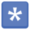 Keycap Asterisk emoji on Facebook